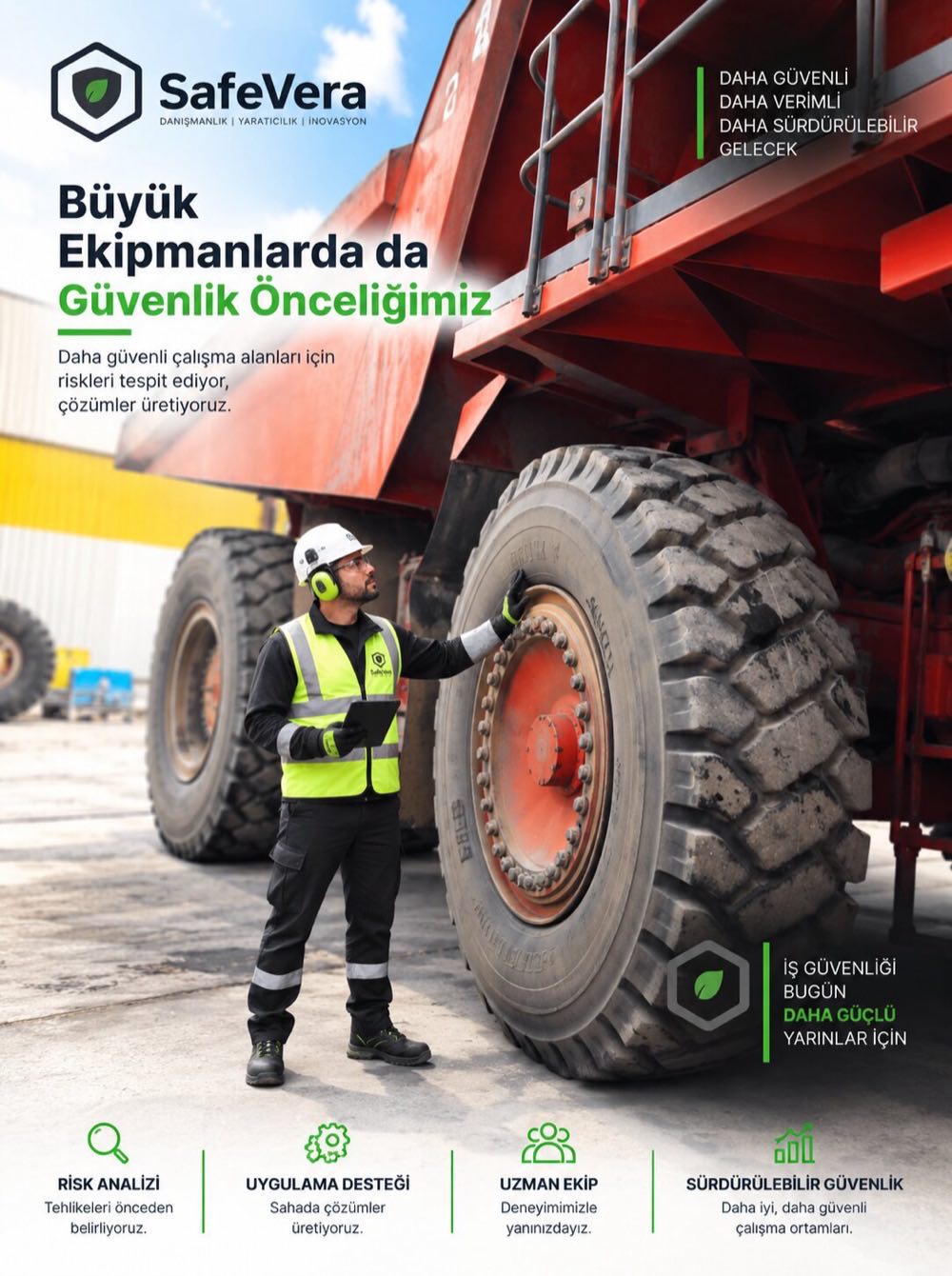 Büyük ekipmanlarda da güvenlik önceliğimiz: risk analizi, uygulama desteği, uzman ekip ve sürdürülebilir güvenlik