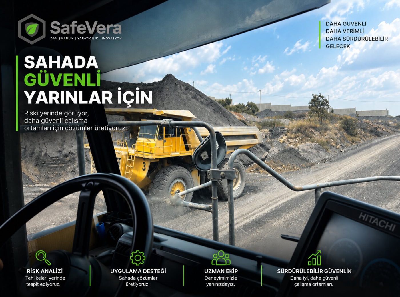 Sahada güvenli yarınlar için: riski yerinde görüyor, daha güvenli çalışma ortamları için çözümler üretiyoruz